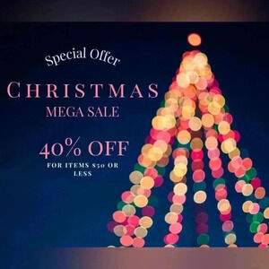 CHRISTMAS MEGA SALE - 40% OFF